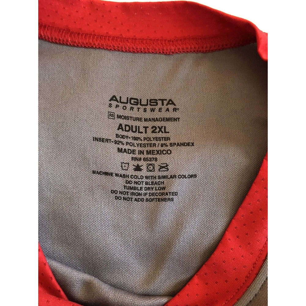 Augusta Sportswear Adult 2XL Gray Moisture Management Dubuque Senior Football - Picture 7 of 11